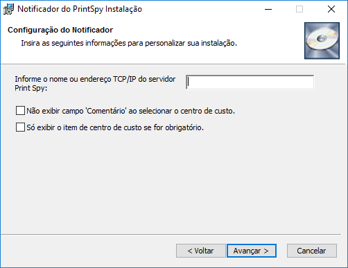 Configurar conexão com o servidor PrintSpy